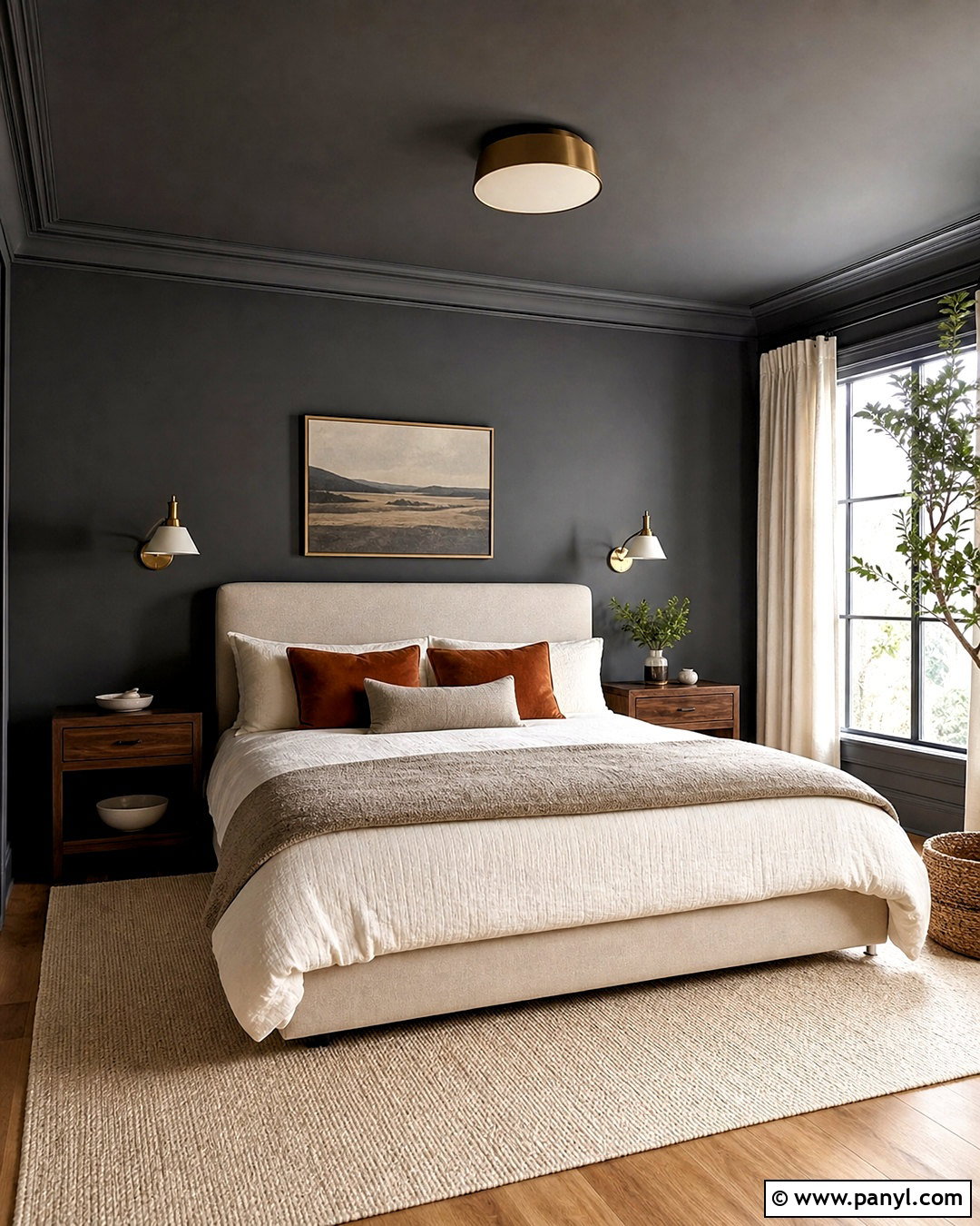 Dark Gray Bedroom - 20 gray interior design ideas