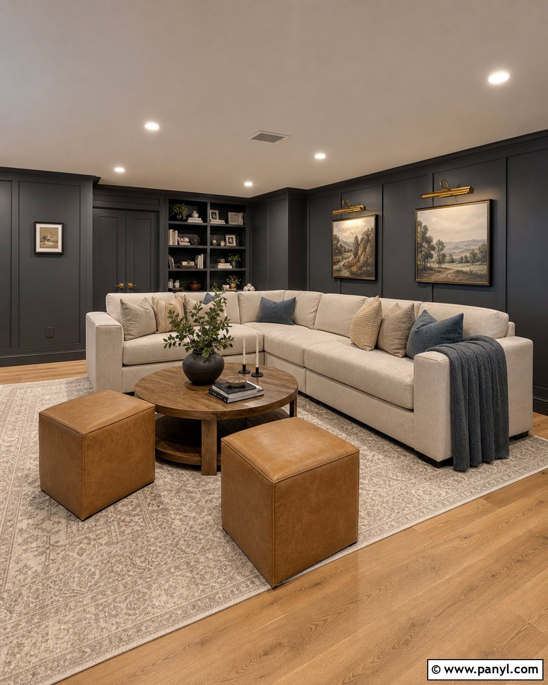 Dark Gray Board And Batten Basement - 20 dark gray basement walls