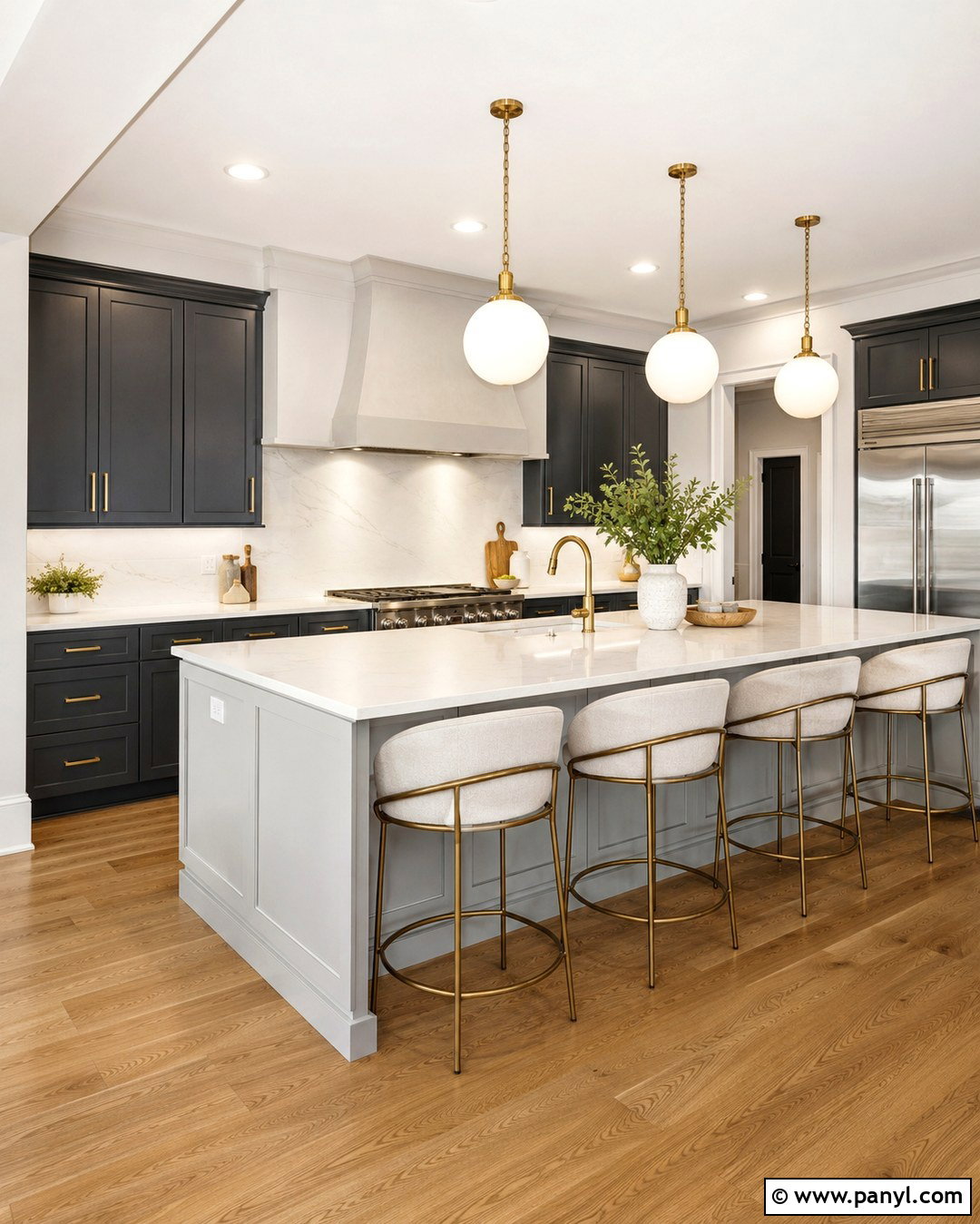 Dark Gray Cabinets With Light Gray Island - 20 Light Gray Walls Dark Gray Cabinets