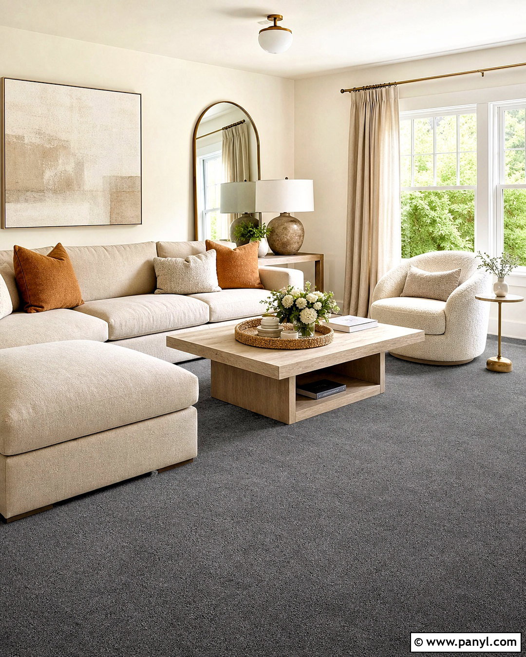 Dark Gray Carpet Living Room - 20 gray carpet living room ideas