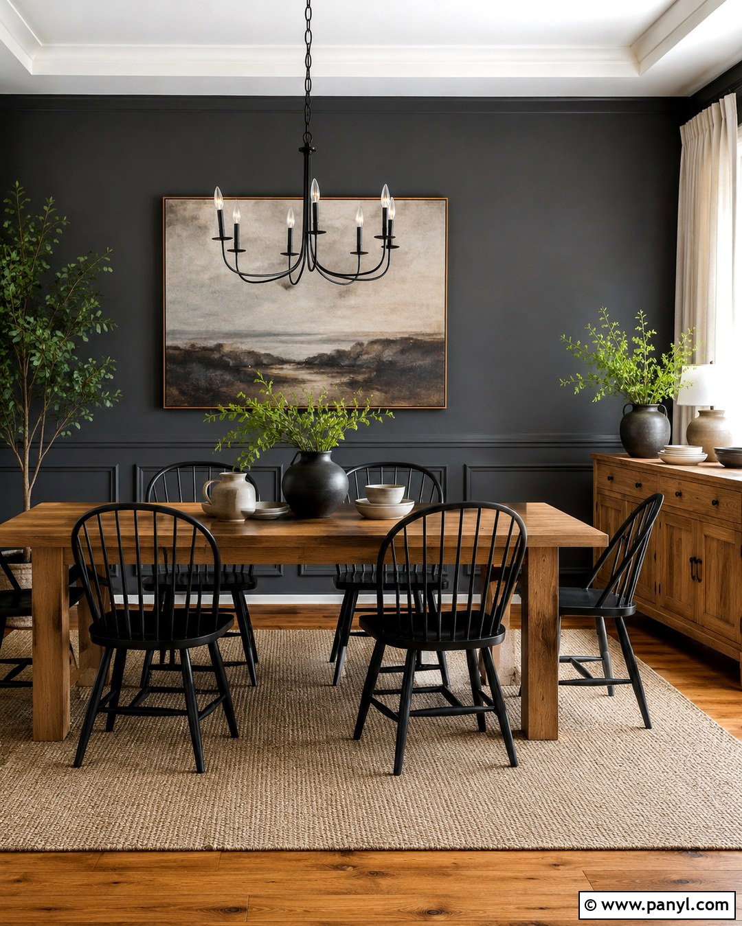 Dark Gray Dining Room Accent Wall - 20 Black And Gray Accent Wall Ideas