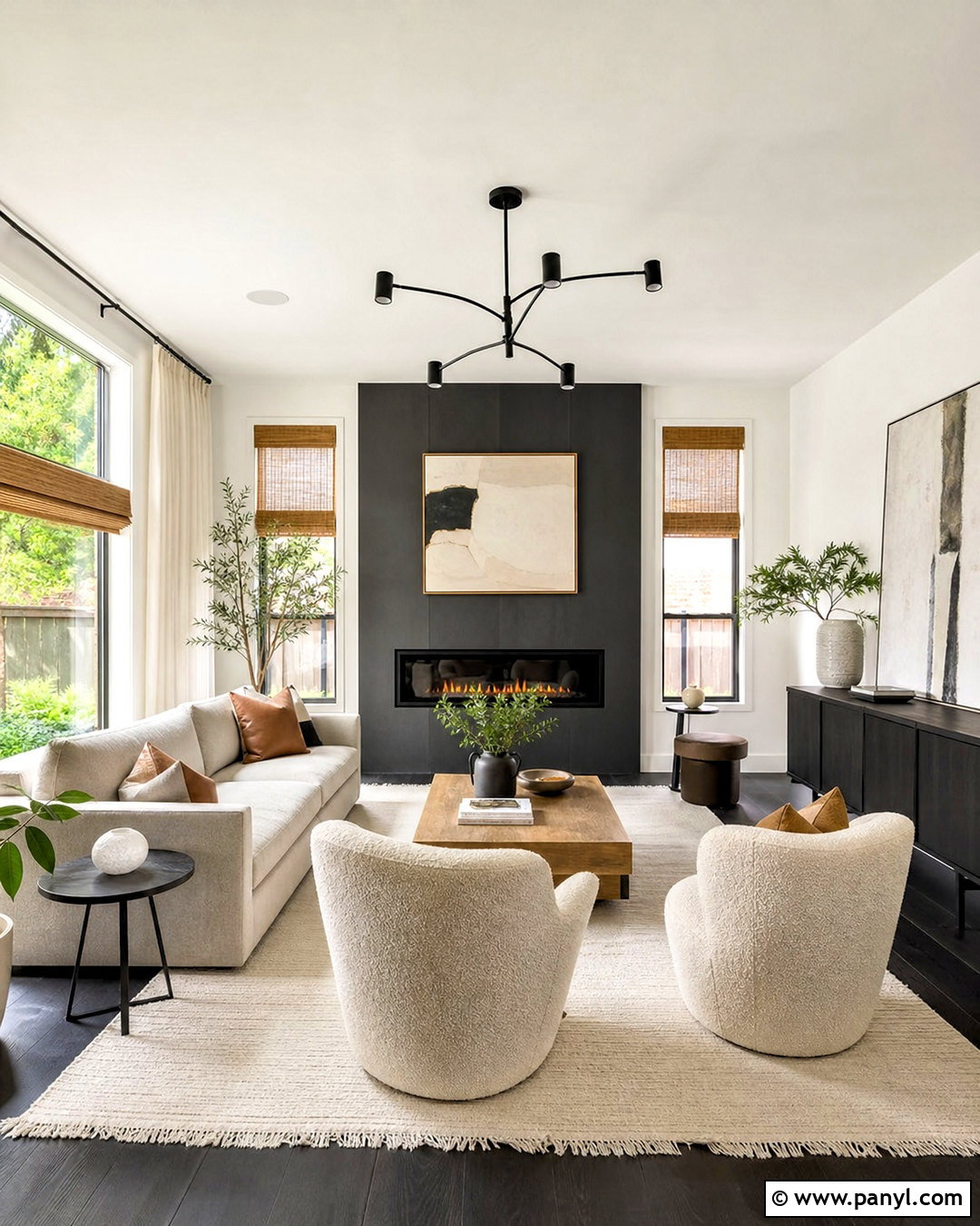 20 Dark Gray Floors Living Room Ideas for a Polished Look