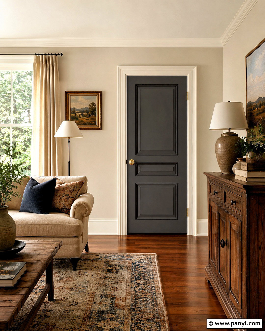 Dark Gray Interior Doors With Cream Walls - 20 dark gray doors interior ideas