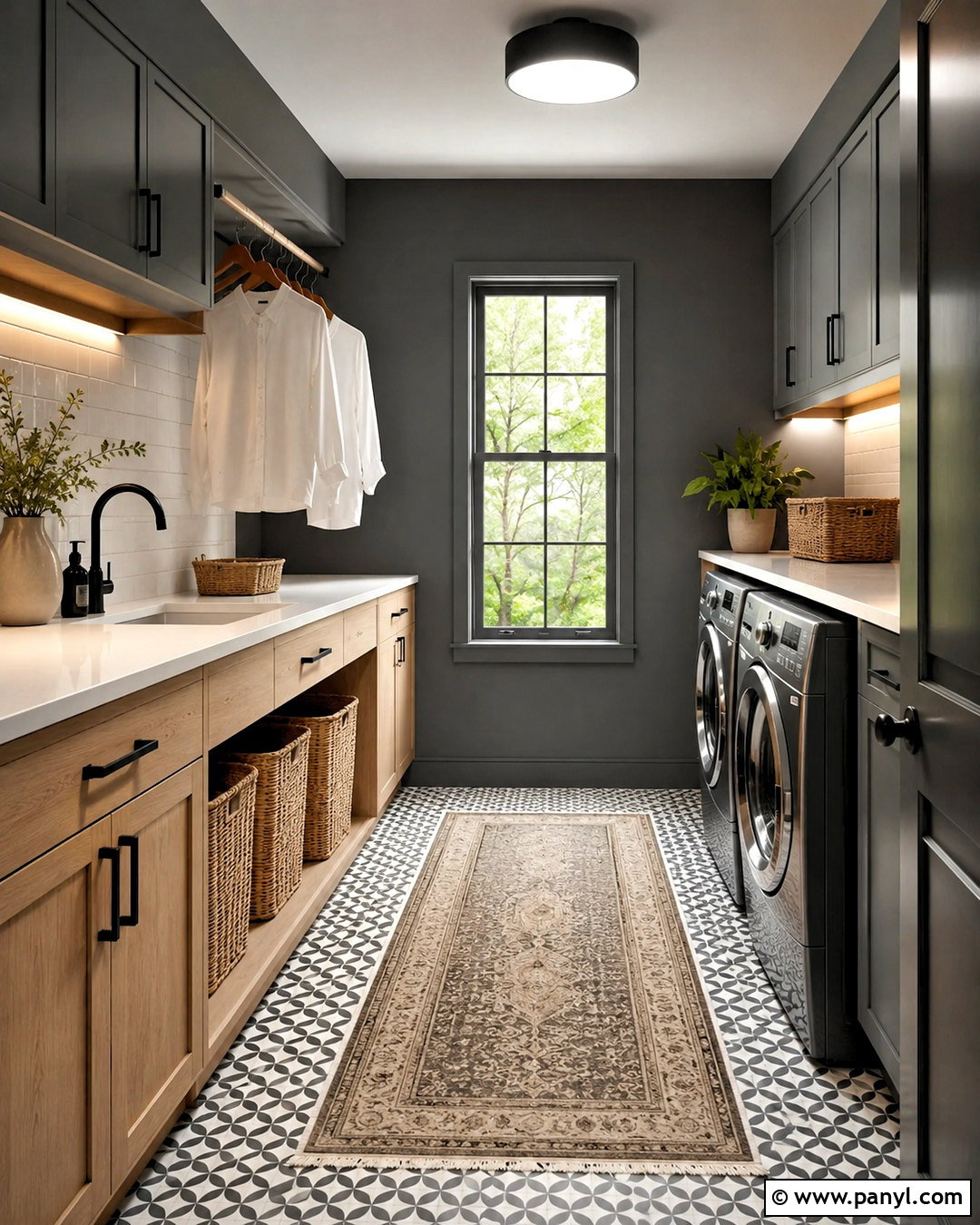 Dark Gray Laundry Room - 20 dark painted rooms