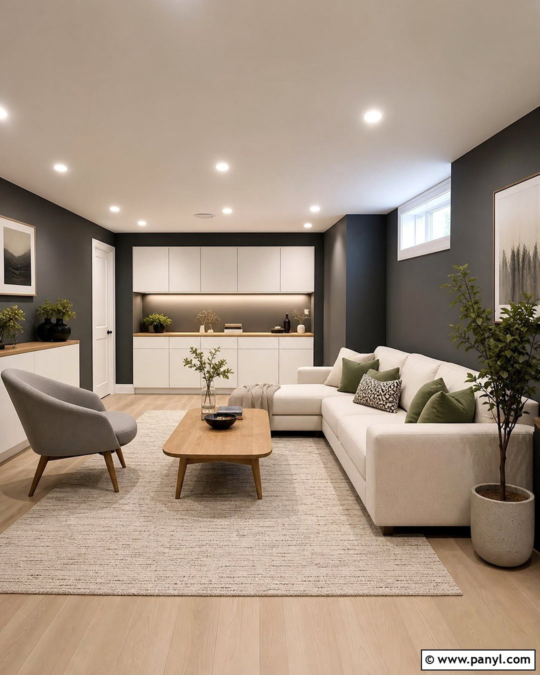 Dark Gray Scandinavian Basement - 20 dark gray basement walls