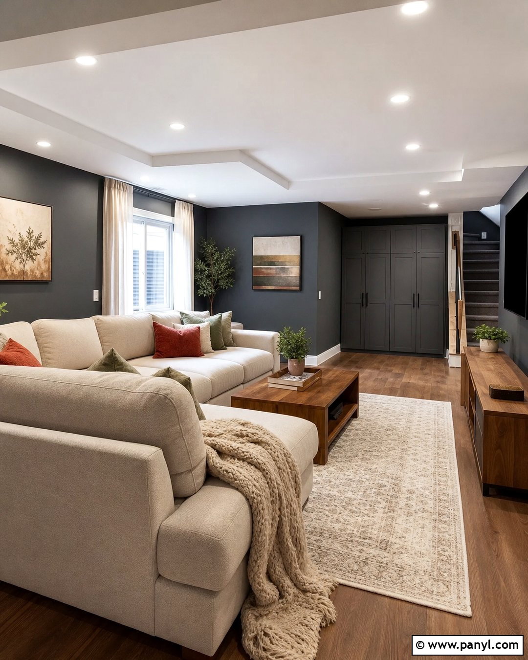 Dark Gray Walls In A Basement - 35 dark gray walls