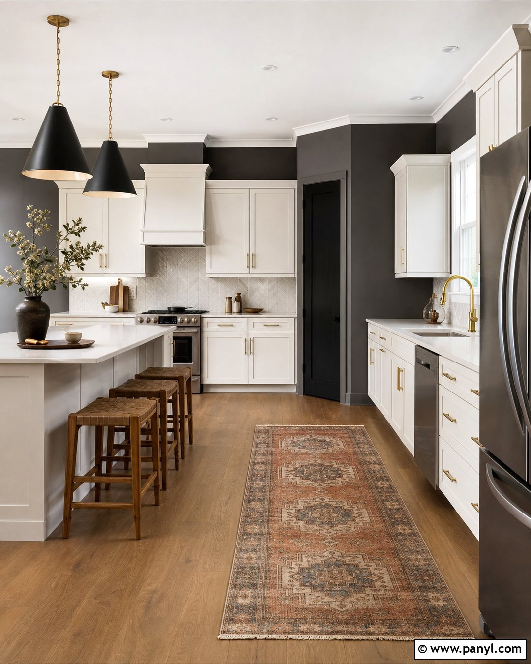 Dark Gray Walls In A Kitchen - 35 dark gray walls