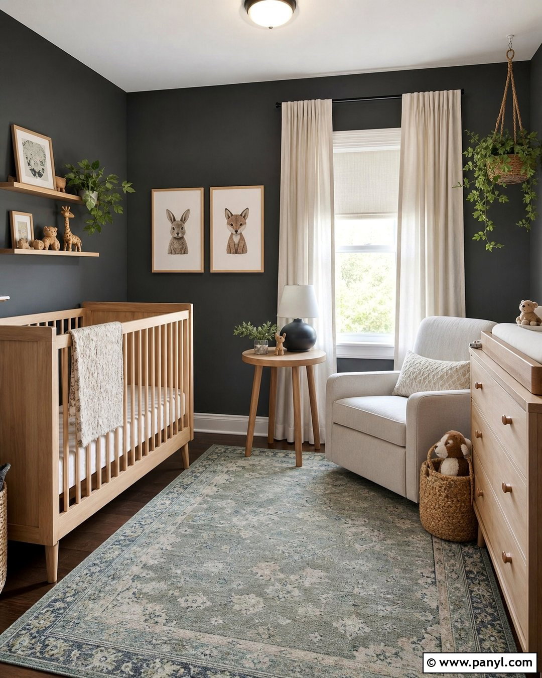 Dark Gray Walls In A Nursery - 35 dark gray walls
