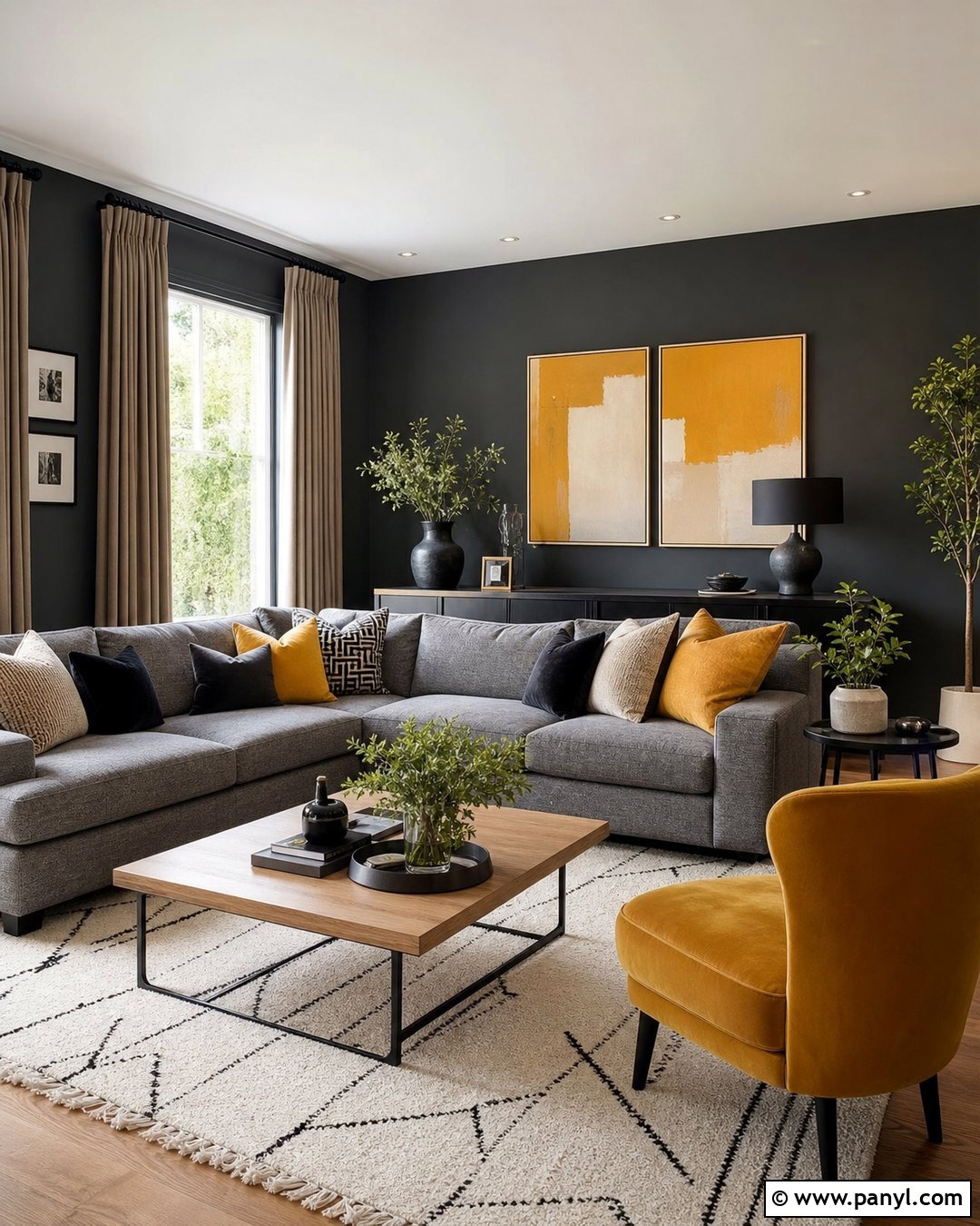 35 Dark Gray Walls for Sleek, Cozy Rooms With Modern Style