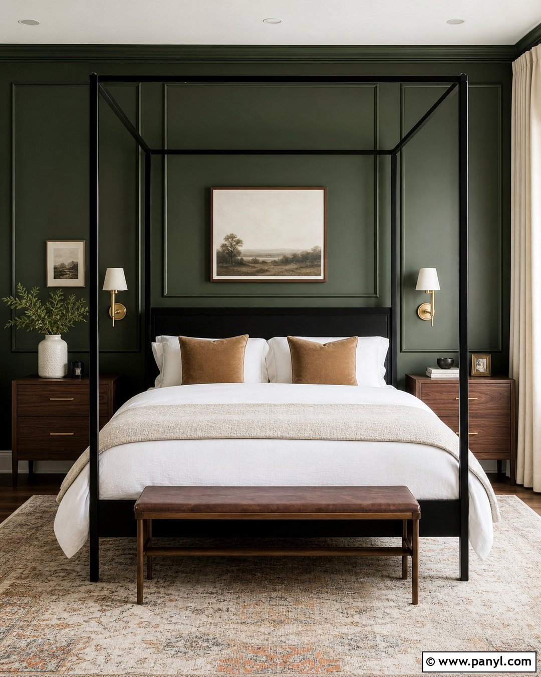 45 Dark Green Accent Wall Ideas for a Rich, Dramatic Home