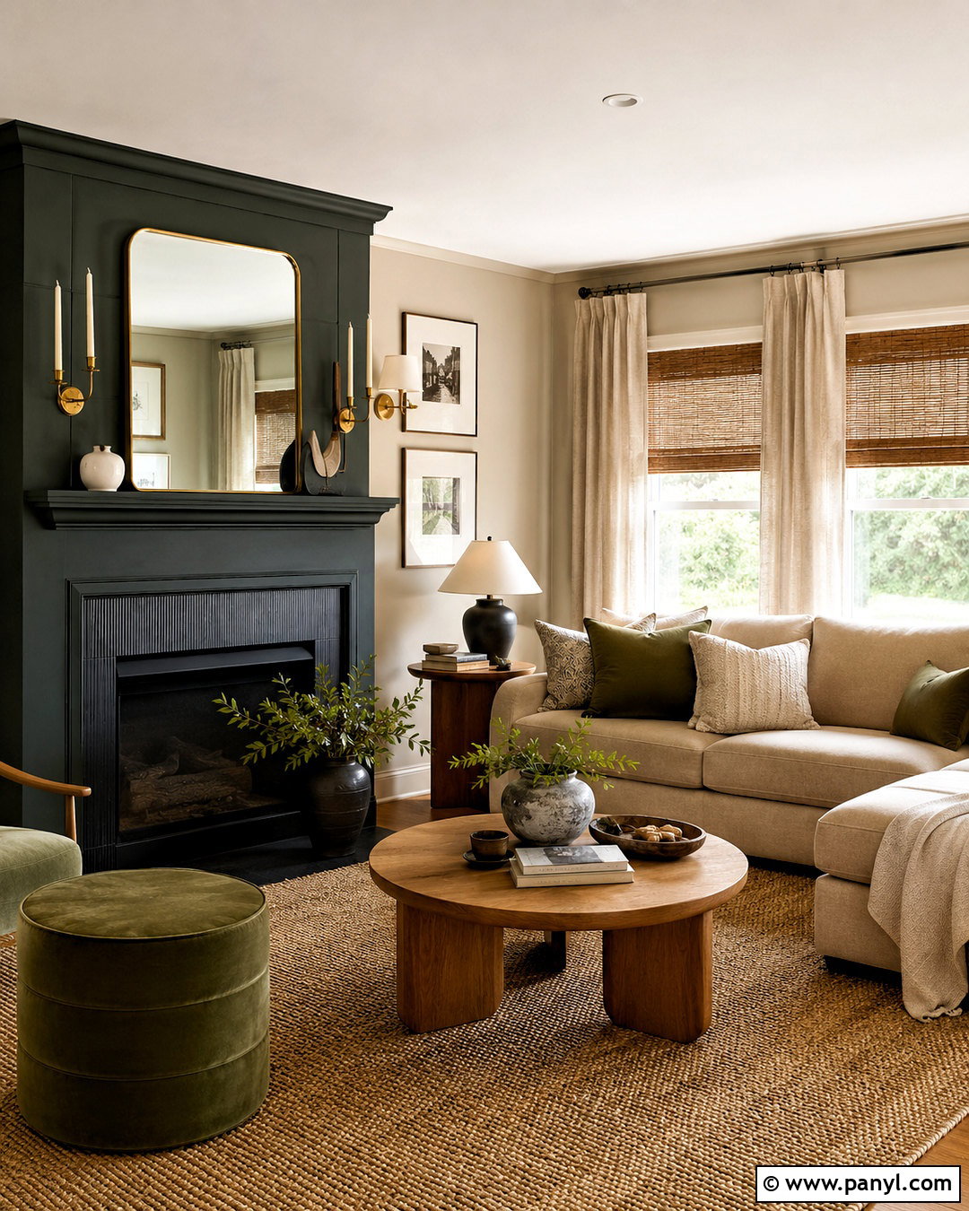 Dark Green And Beige Living Room - 20 dark green living room color scheme ideas