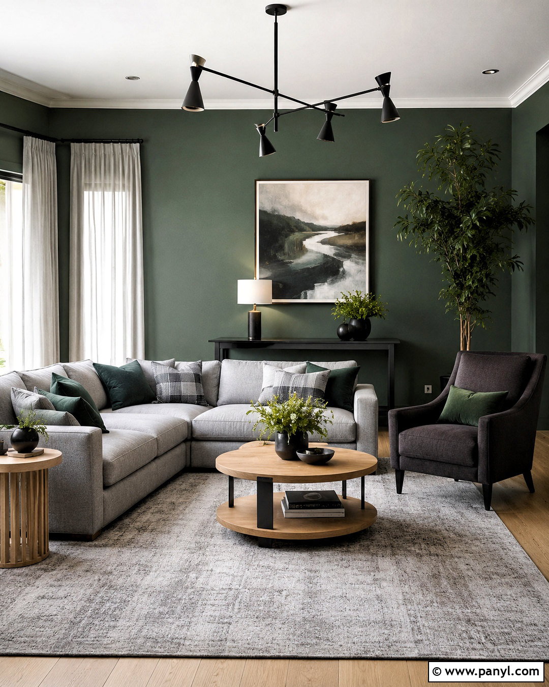 Dark Green And Gray Lounge - 20 dark green lounge ideas