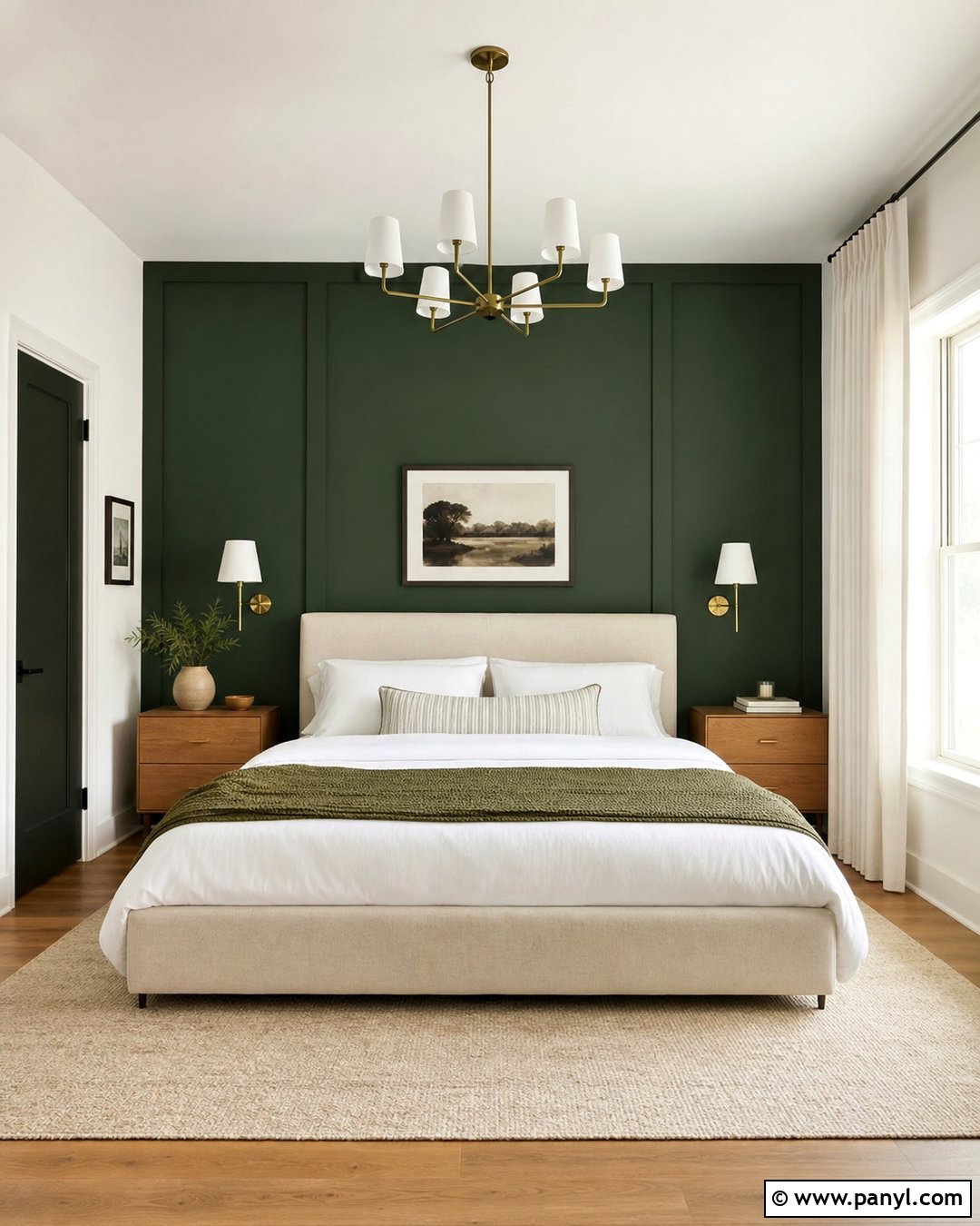 Dark Green And White Bedroom Walls - 30 Green And White Walls