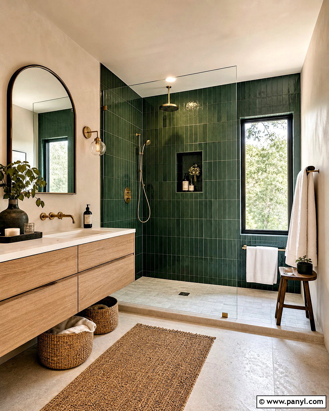 20 Dark Green Moody Bathroom Ideas for a Spa-Like Escape