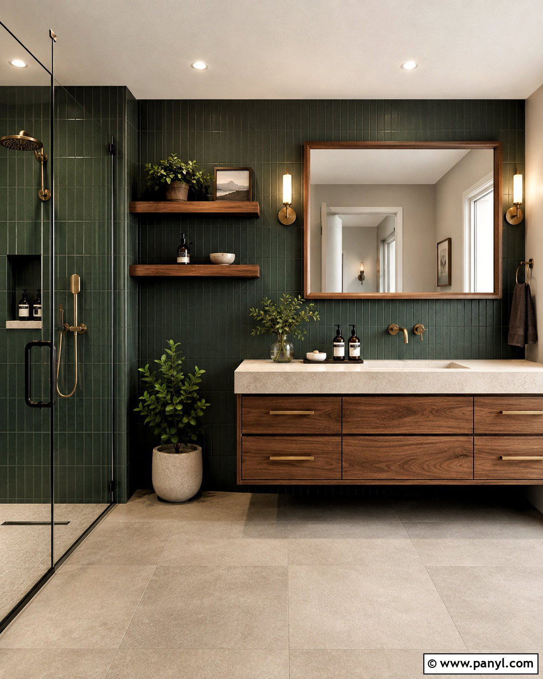20 Dark Green Bathroom Decor Ideas for an Elegant Spa Look