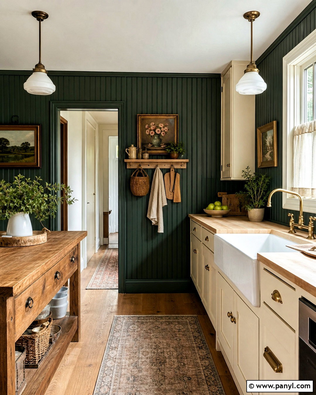 Dark Green Beadboard Kitchen Walls - 20 dark green kitchen walls