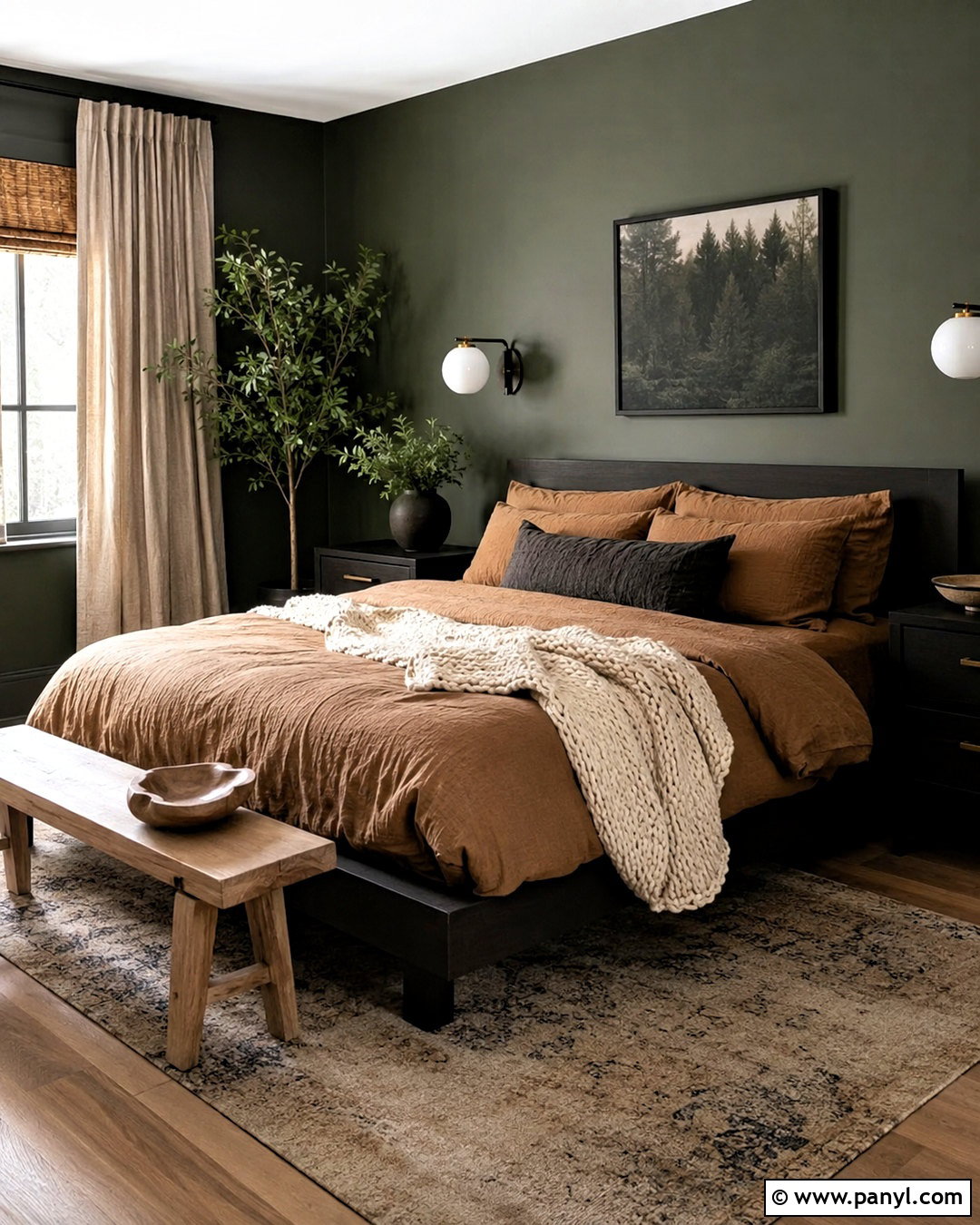 Dark Green Bedroom With Black Furniture - 20 dark green bedroom aesthetic ideas