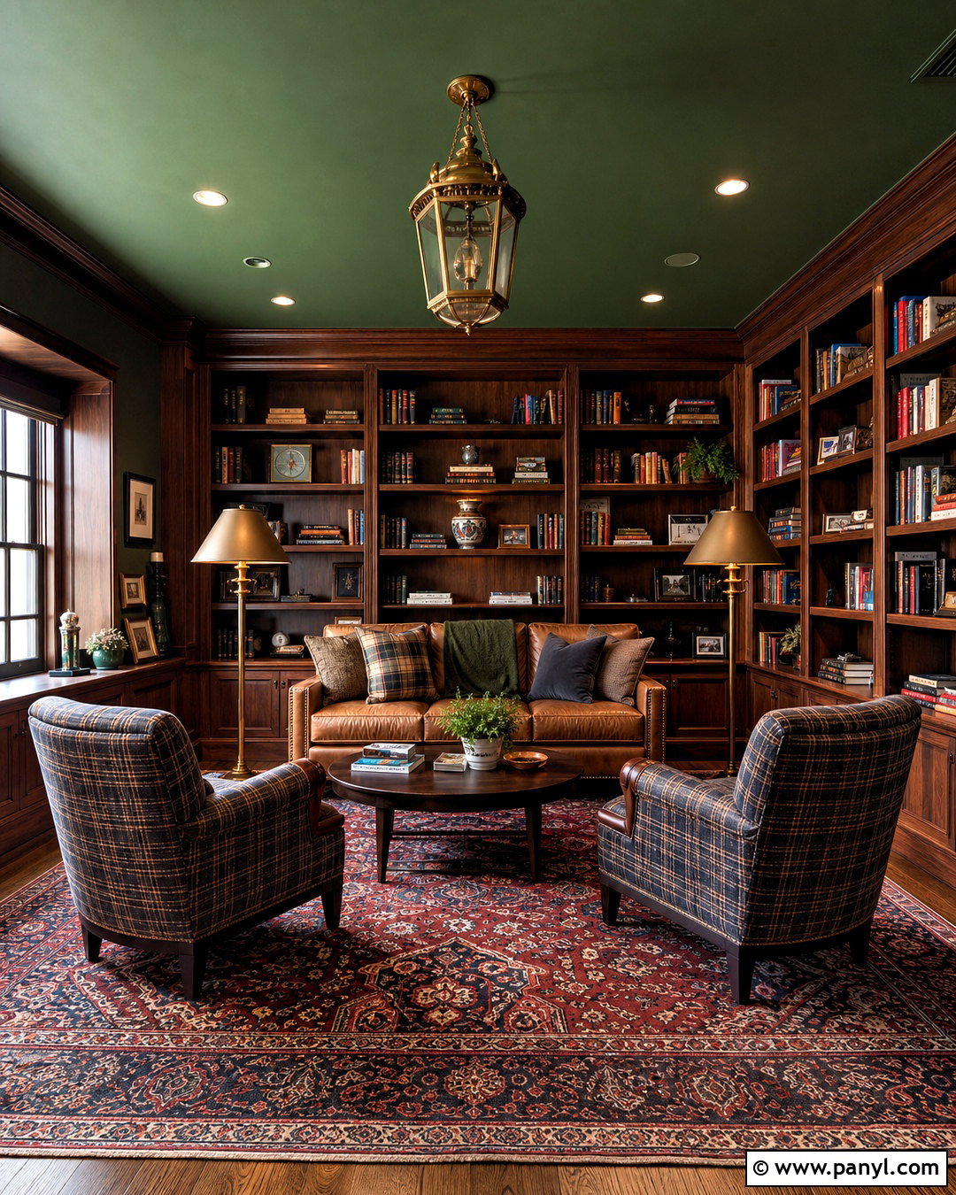 Dark Green Ceiling Library - 20 dark green ceiling ideas