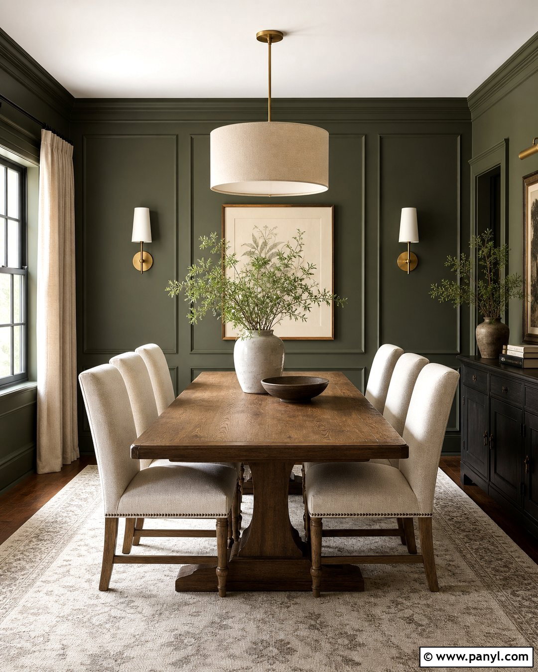 Dark Green Dining Room Walls - 30 dark wall paint ideas
