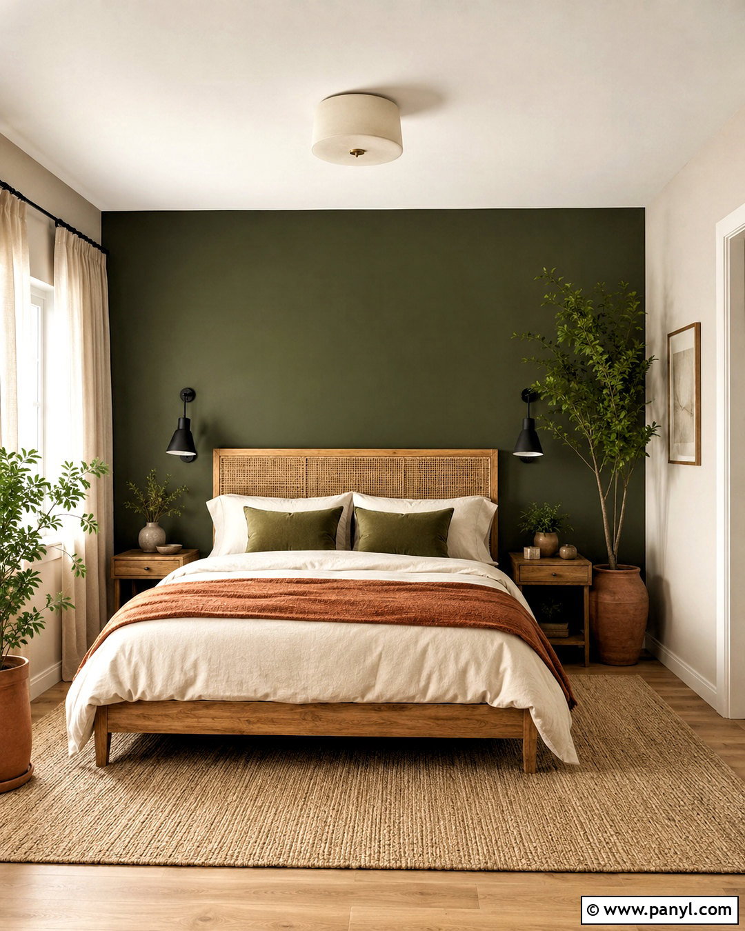 Dark Green Feature Wall Bedroom - 20 dark feature wall bedroom ideas