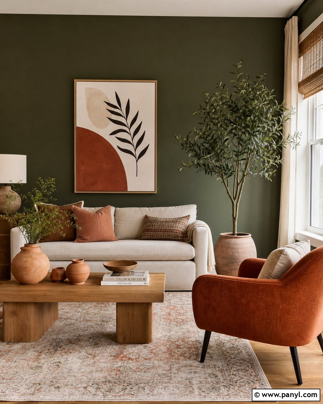 30 Dark Green Feature Wall Ideas for Sophisticated Homes