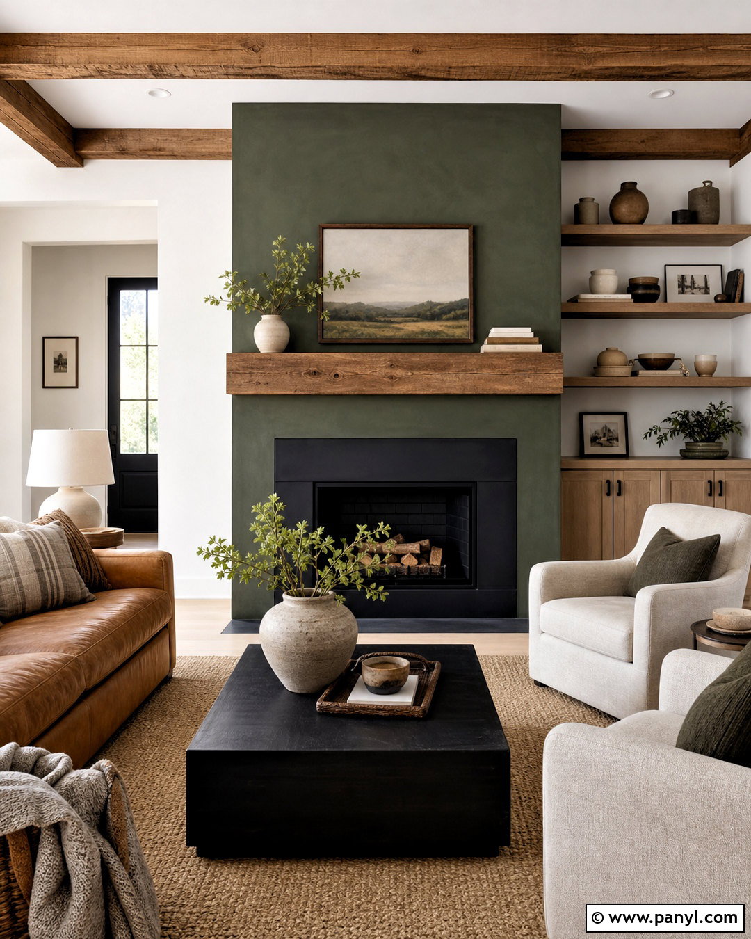 20 Dark Green Fireplace Ideas for a Striking Cozy Focal Point
