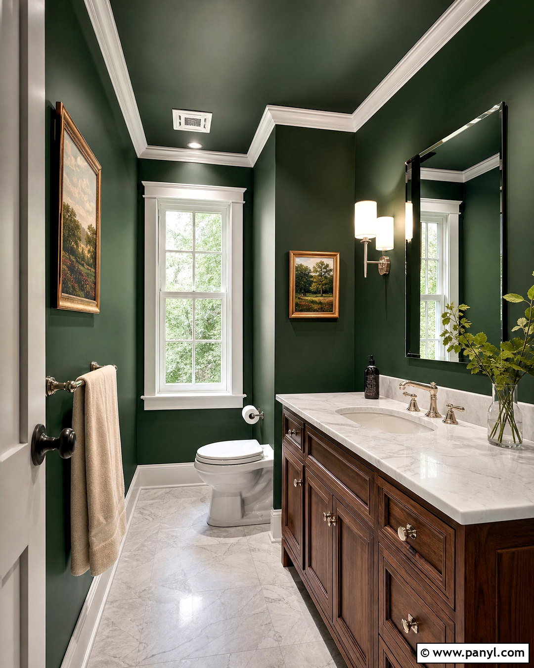 Dark Green Guest Bathroom - 20 green guest bathroom ideas