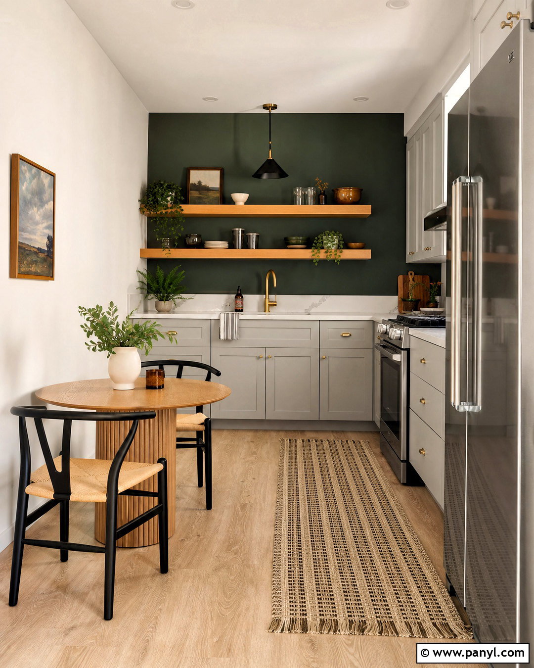 Dark Green Kitchen Accent Wall - 20 dark green kitchen walls