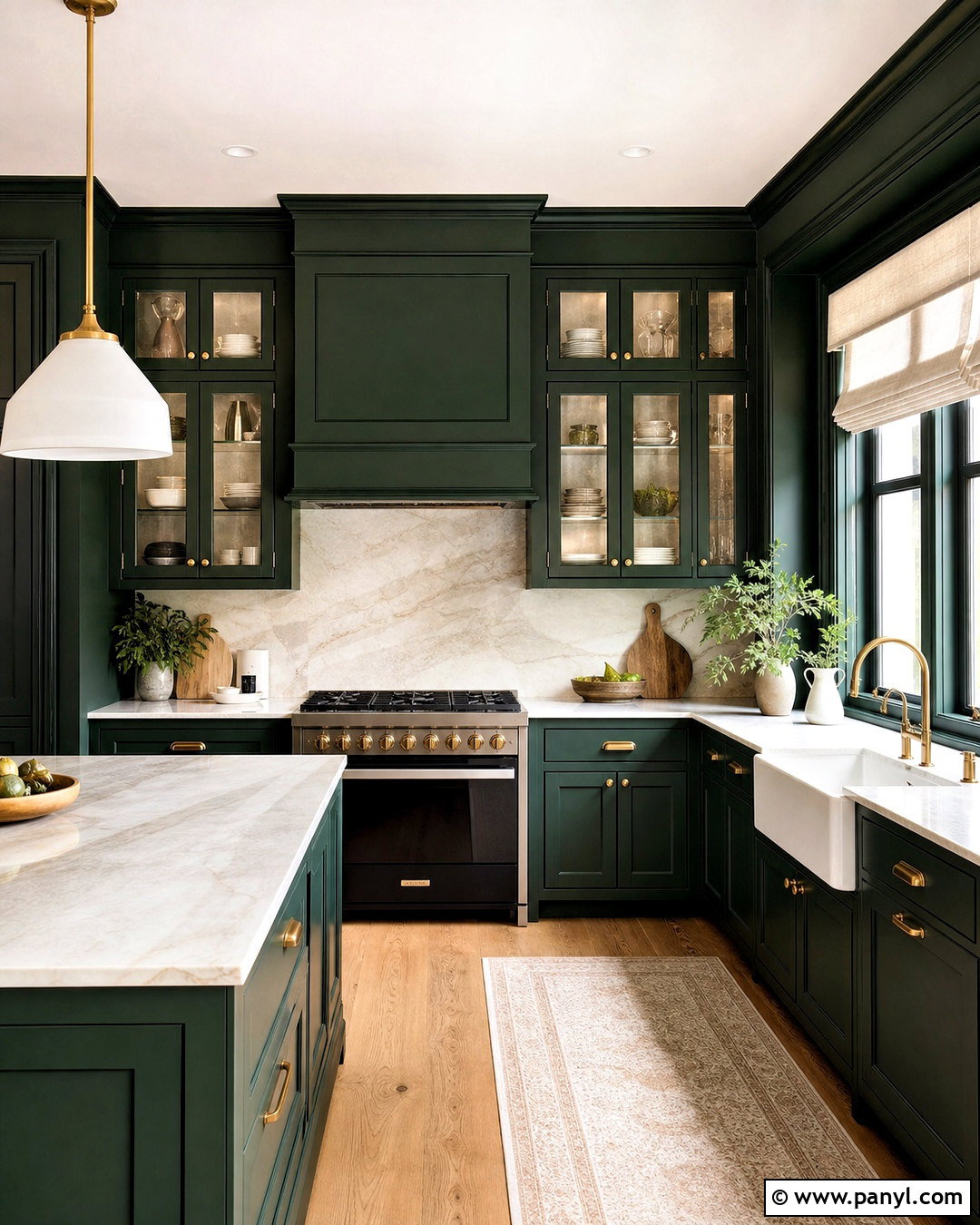 Dark Green Kitchen Walls And Cabinets - 20 dark green kitchen walls