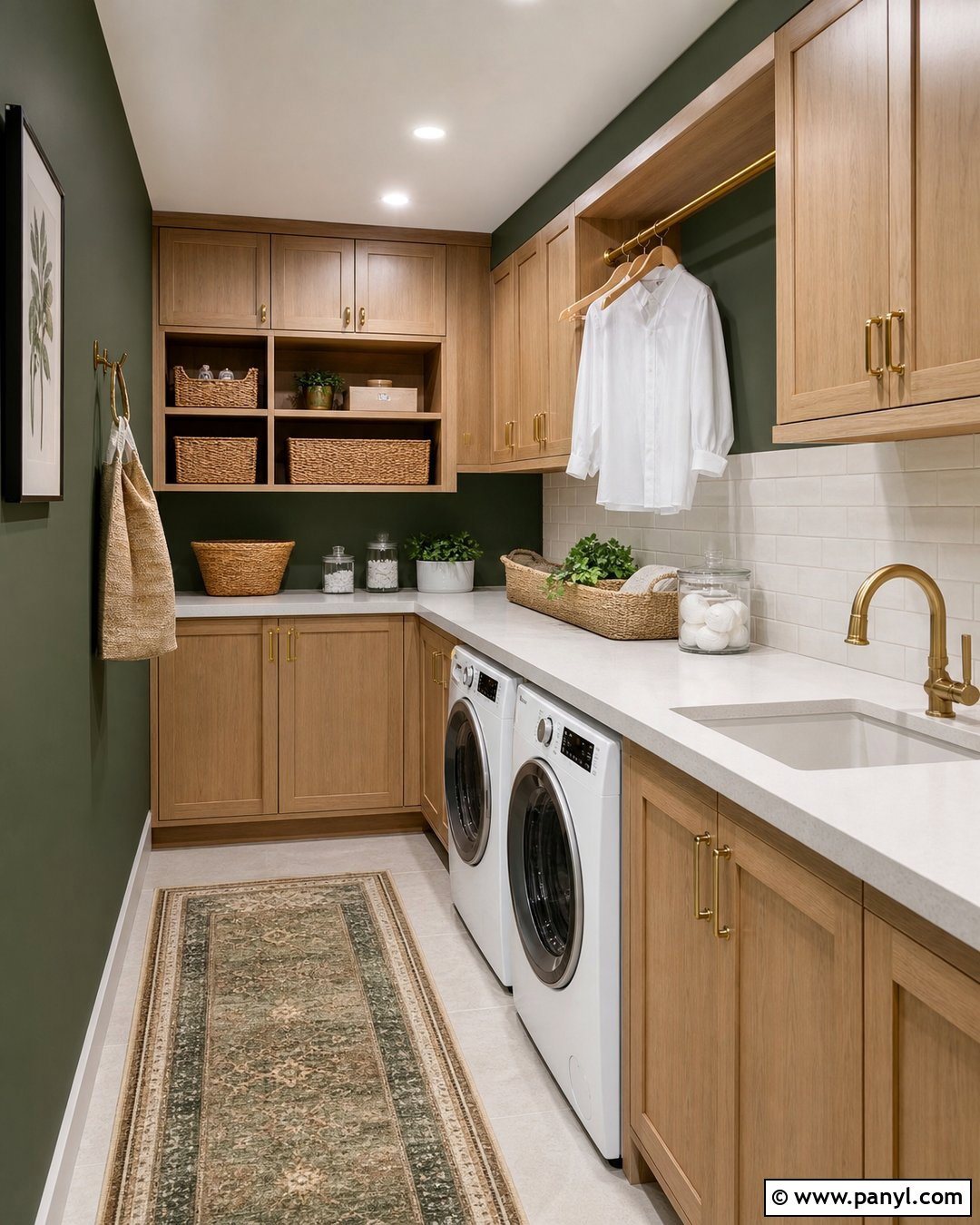 Dark Green Laundry Room Walls - 45 dark green walls