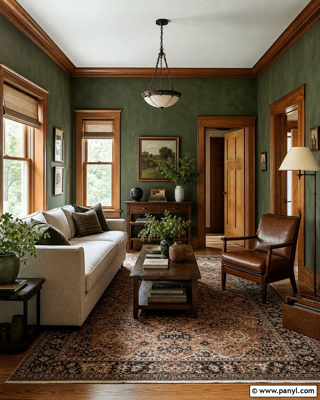 25 Limewash Dark Green Ideas for Moody, Nature-Inspired Rooms