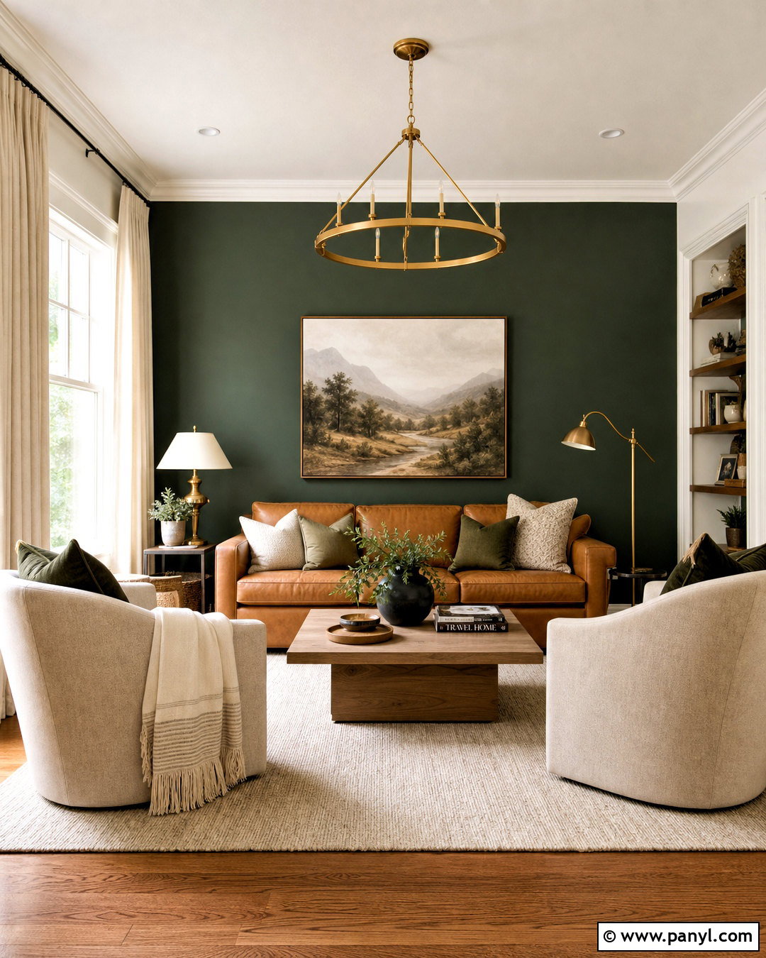 Dark Green Living Room Focal Wall - 20 focal wall ideas living room ideas