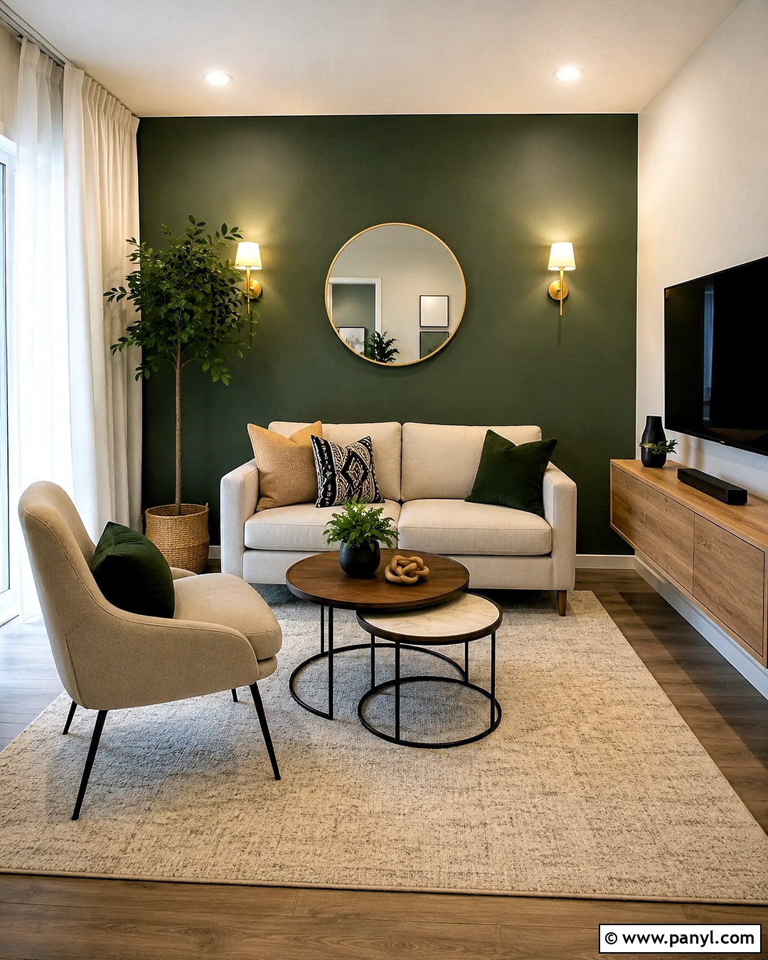 Dark Green Living Room For Small Spaces - 20 dark green living room ideas