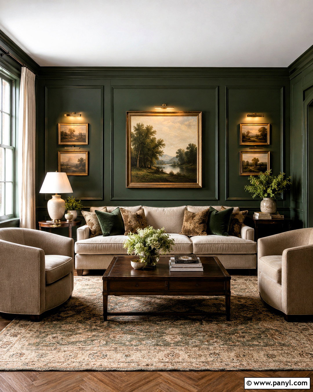 20 Dark Green Living Room Ideas for a Cozy Designer Look