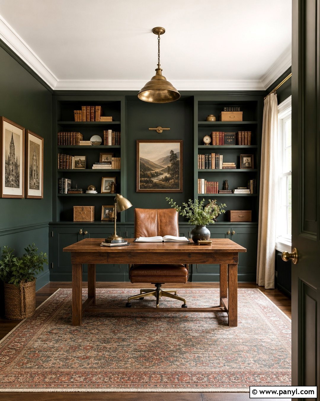 Dark Green Office Walls - 25 Office Wall Color Ideas Paint Ideas