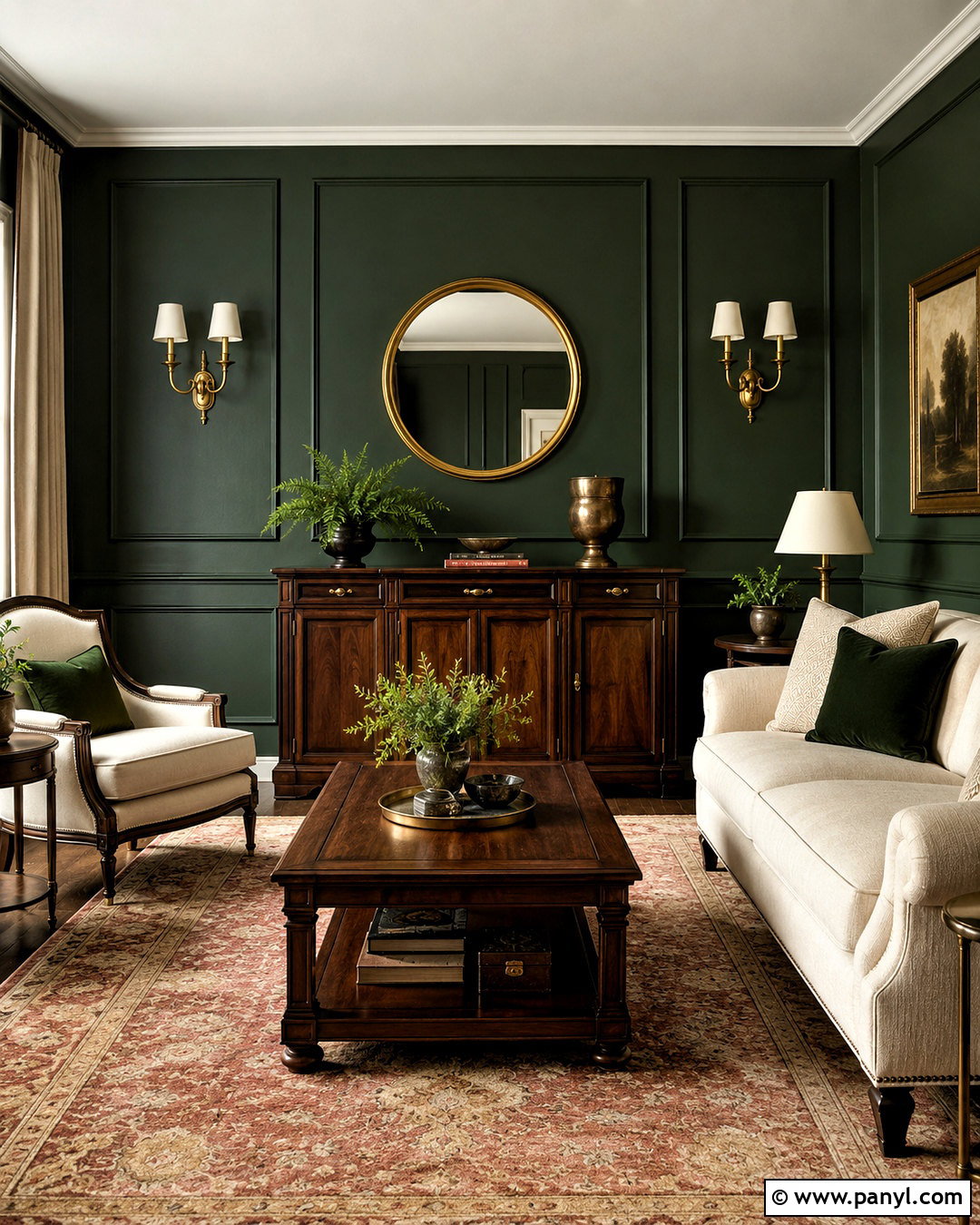20 Dark Green Panelling Ideas for Rich, Timeless Home Style