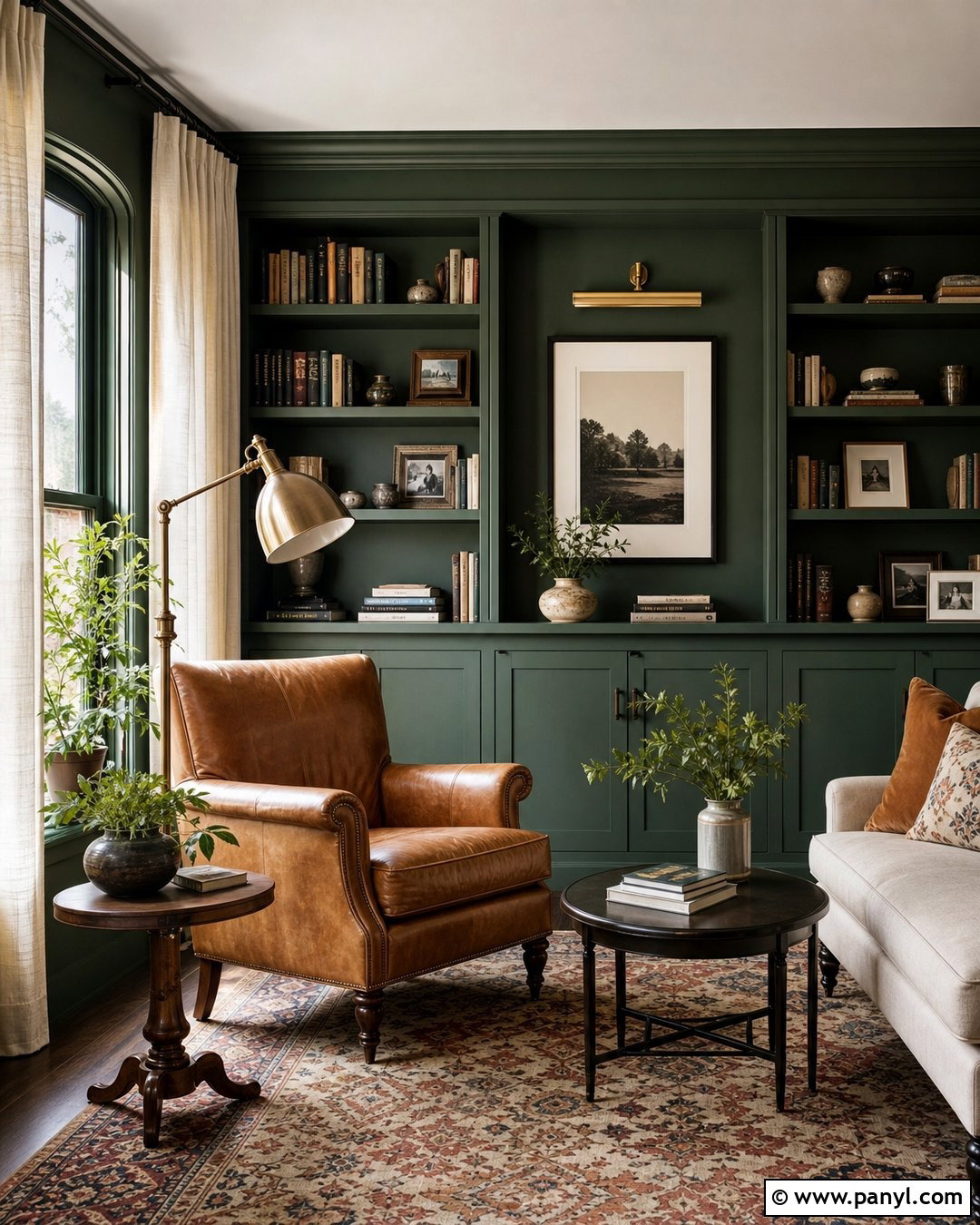 35 Dark Green Painted Walls for Cozy, Nature-Inspired Rooms