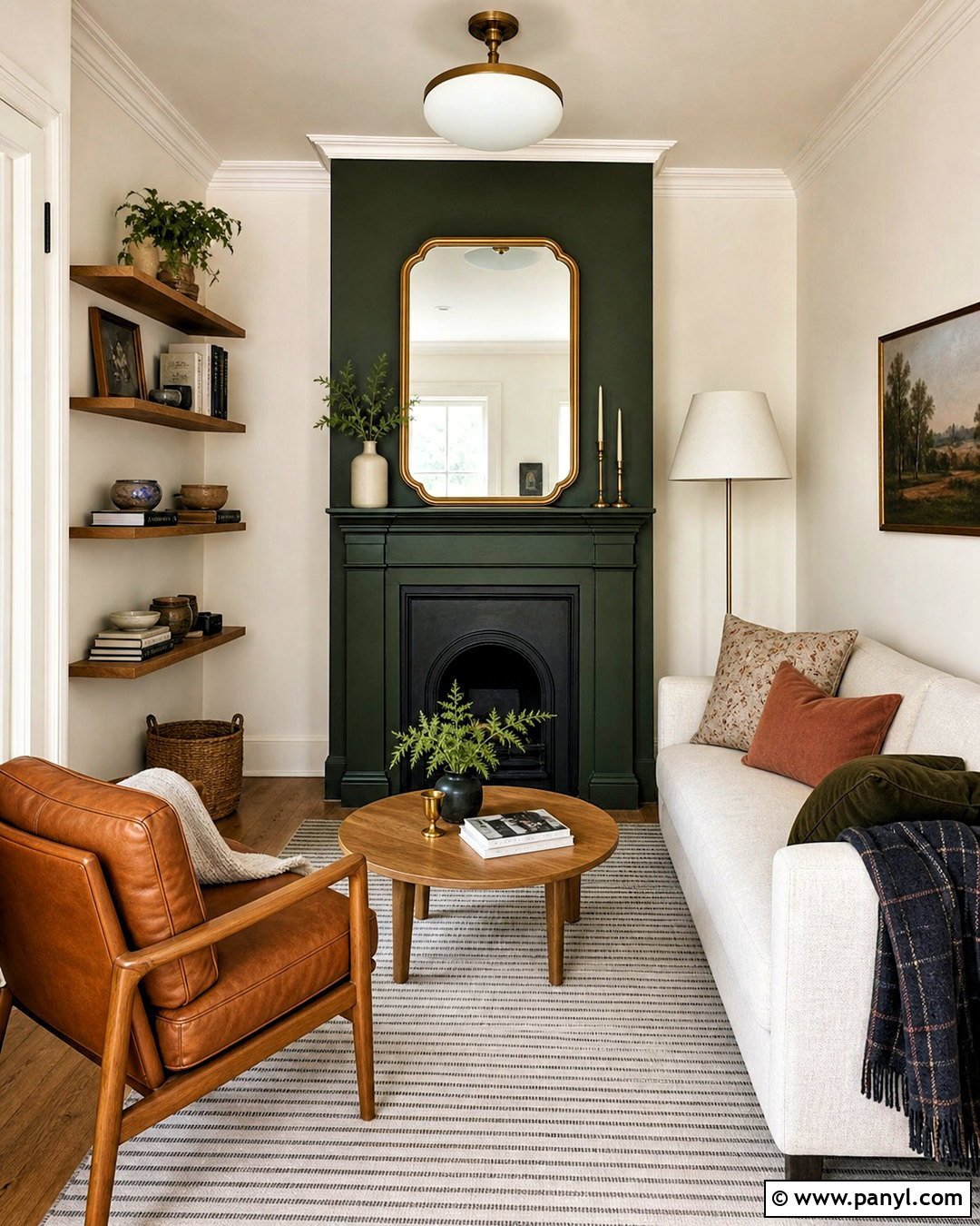 Dark Green Small Living Room Fireplace - 20 dark green fireplace ideas