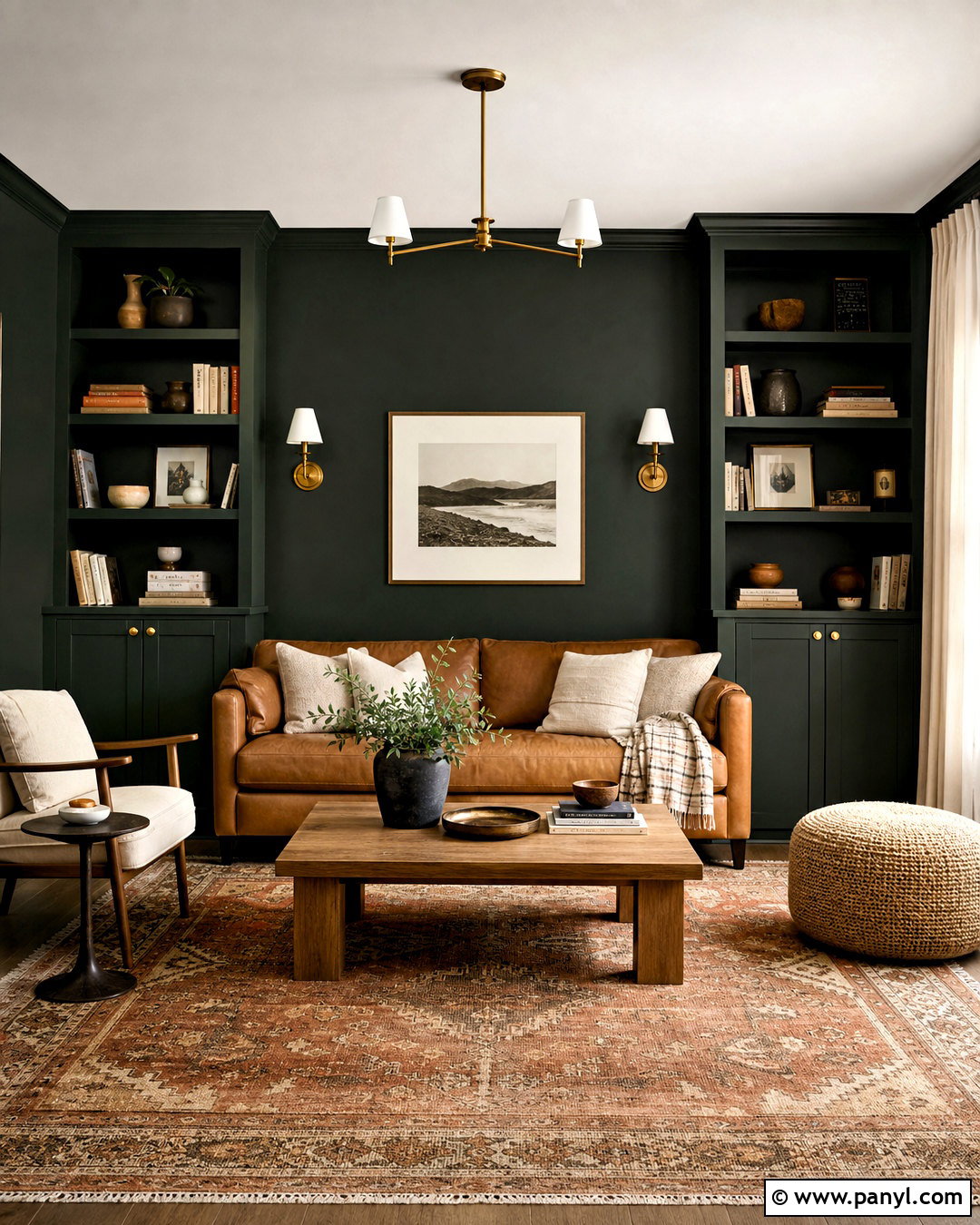 Dark Green Snug Room - 20 snug room ideas