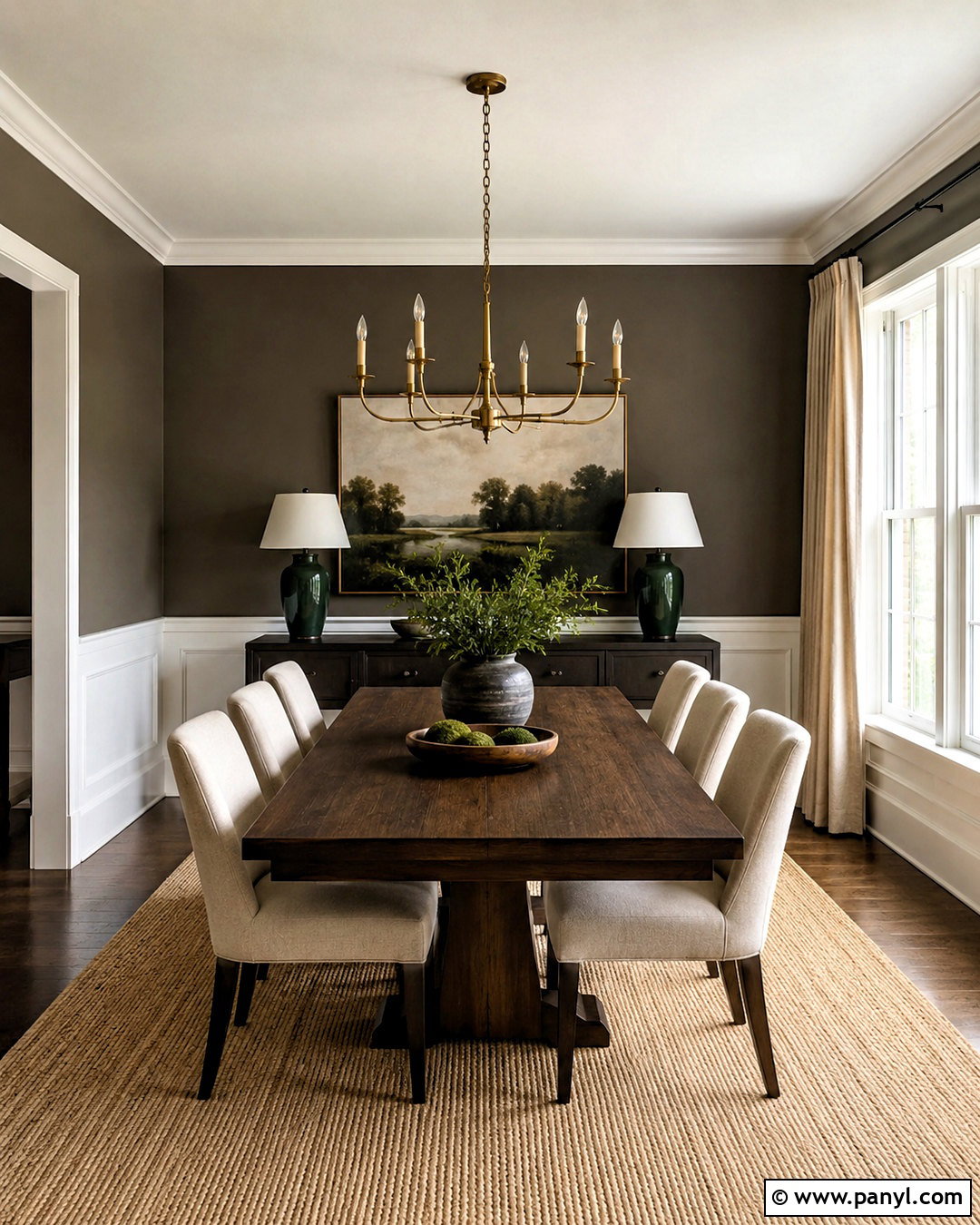 Dark Greige Dining Room - 20 Wall Color Greige Ideas
