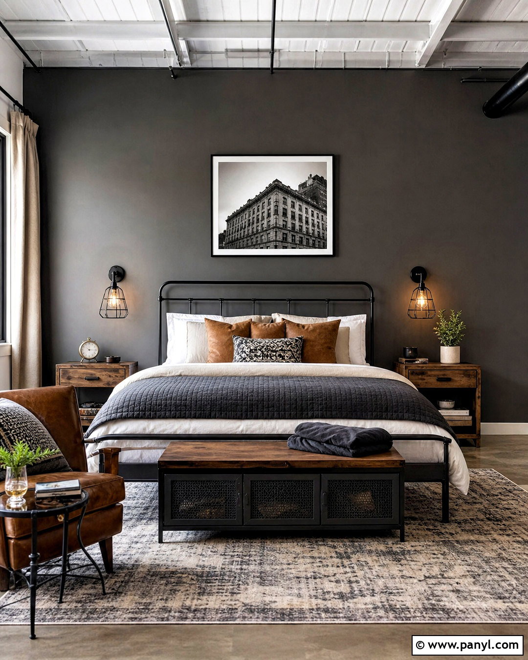 20 Dark Grey Accent Wall Bedroom Ideas: Cozy, Dramatic Style