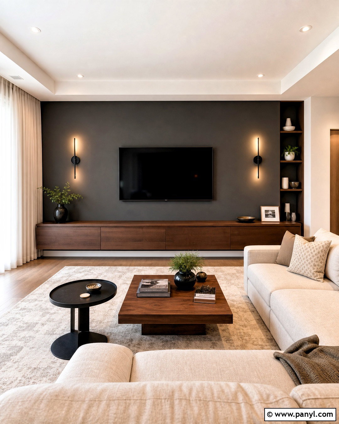 20 Dark Grey Accent Wall Living Room Ideas: Bold, Chic Looks