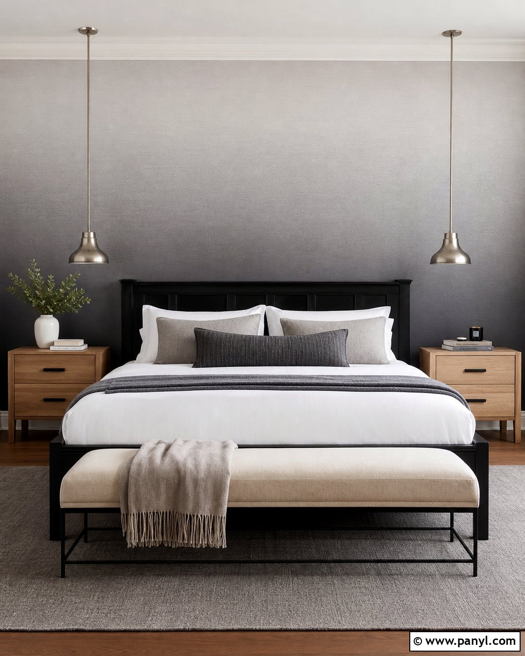 Dark Grey And Silver Ombre Wallpaper Bedroom - 20 Dark Grey And Silver Wallpaper Ideas