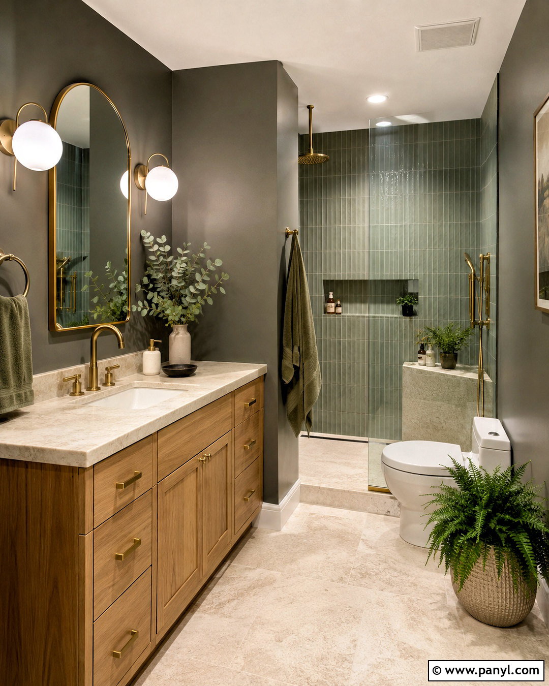 20 Dark Grey Bathroom Walls: Chic Ideas for a Spa-Like Retreat