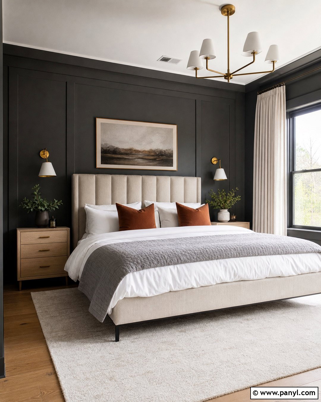 Dark Grey Bedroom Walls - 50 grey wall ideas