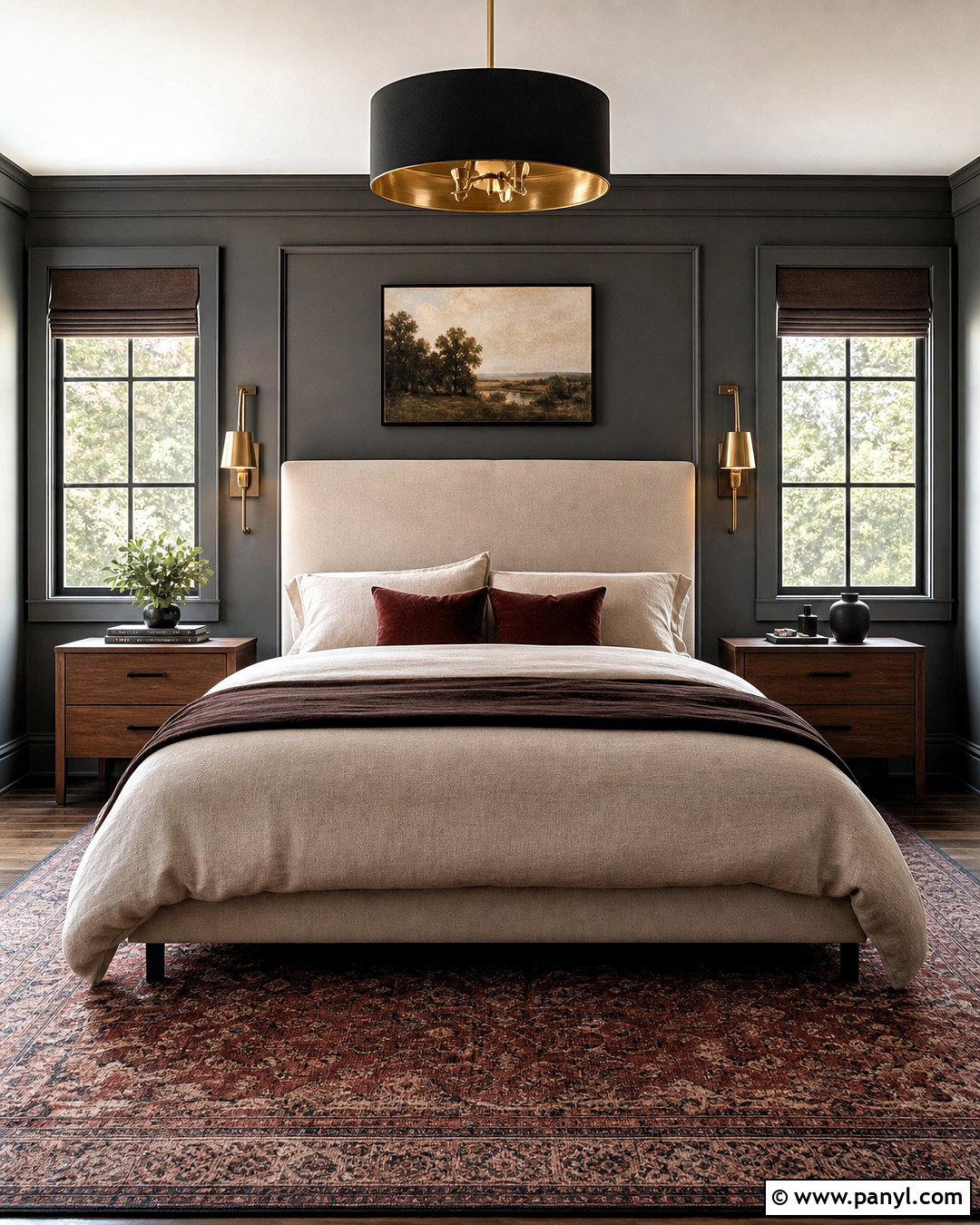 Dark Grey Bedroom - 20 grey interior design ideas