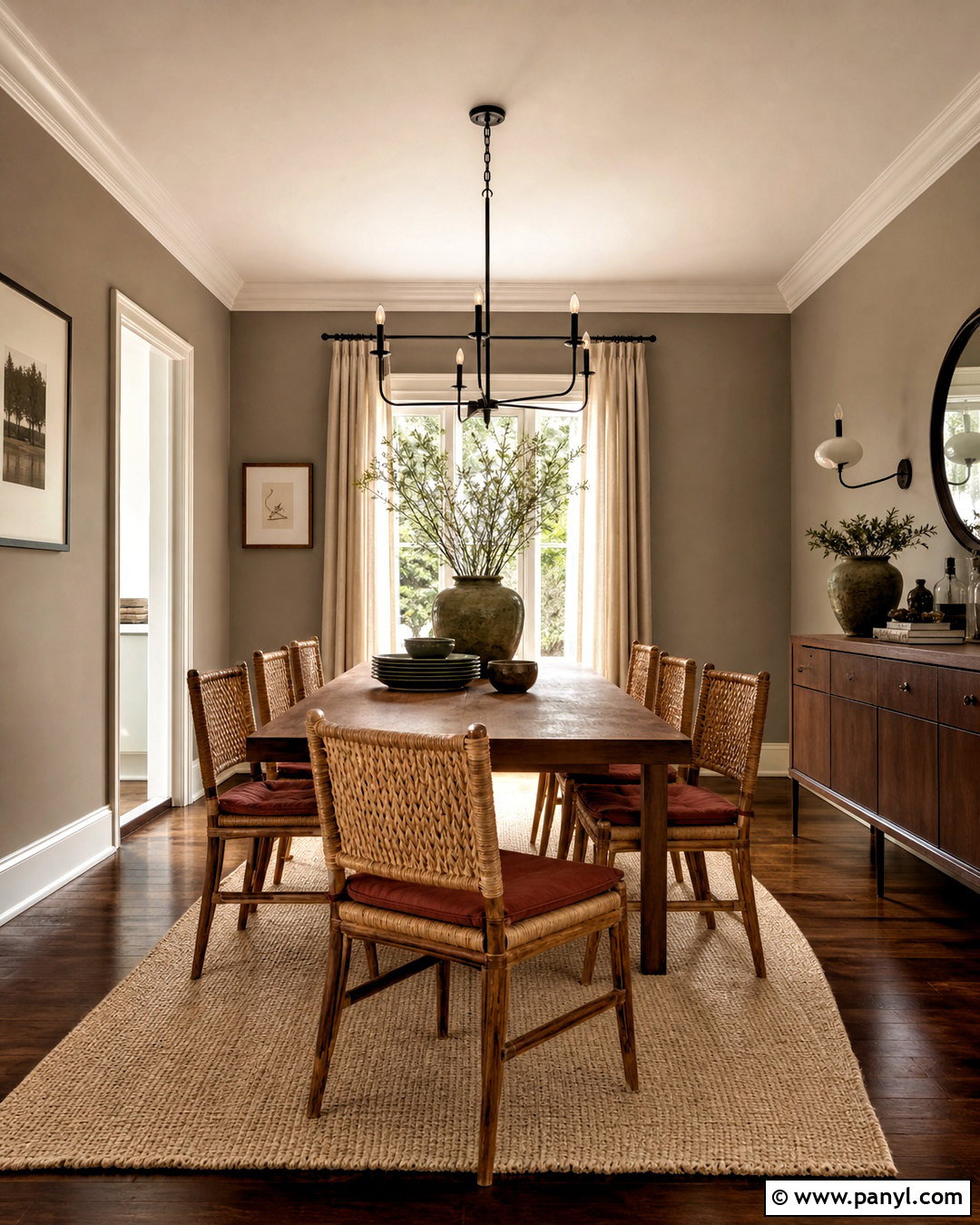 Dark Grey Beige Dining Room - 20 grey beige paint ideas
