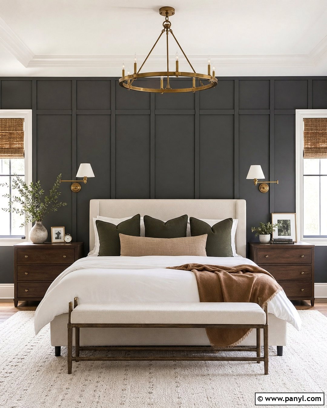 Dark Grey Board And Batten Accent Wall - 30 Dark Grey Accent Wall Ideas
