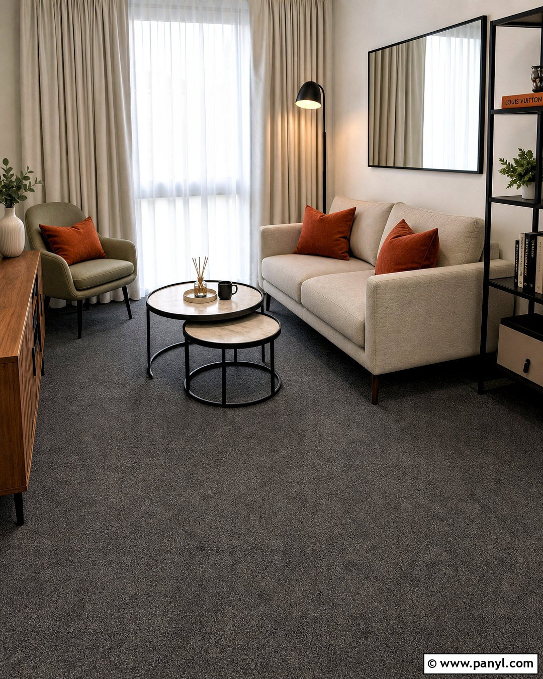 Dark Grey Carpet In A Small Living Room - 20 dark grey carpet living room ideas