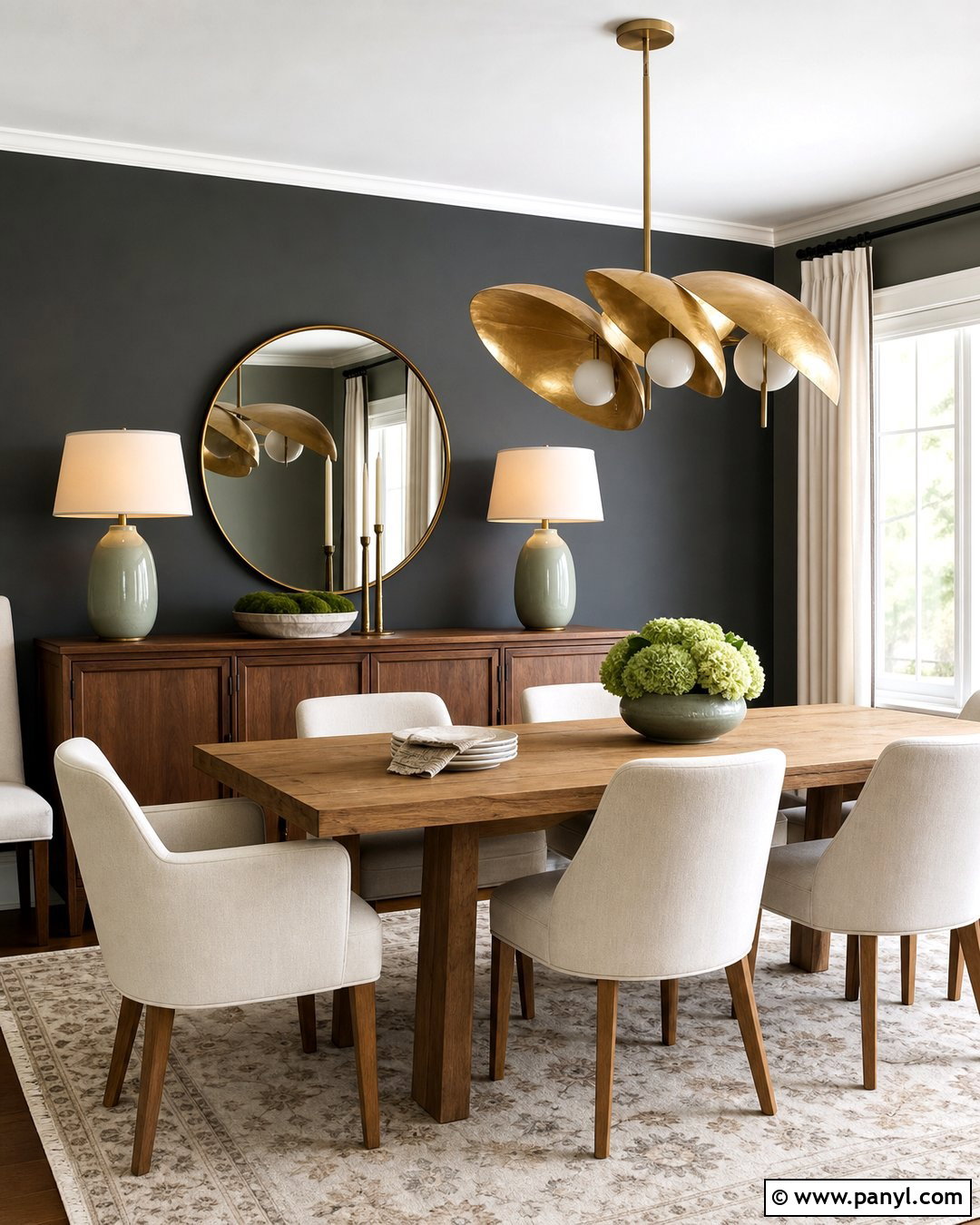 Dark Grey Dining Room Accent Wall - 30 Dark Grey Accent Wall Ideas